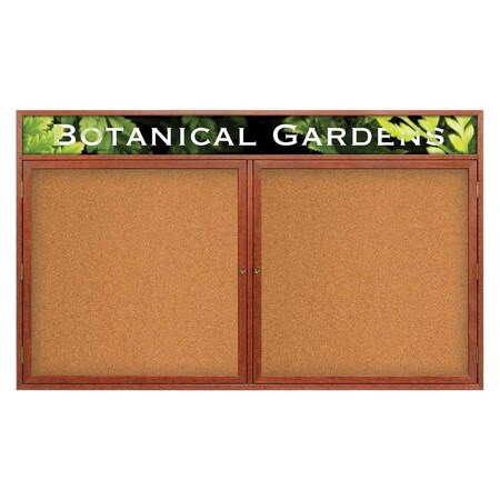 United Visual Products Single Door Indoor Enclosed Easy Tack Bo UV330EZ-GREEN-WHITE
